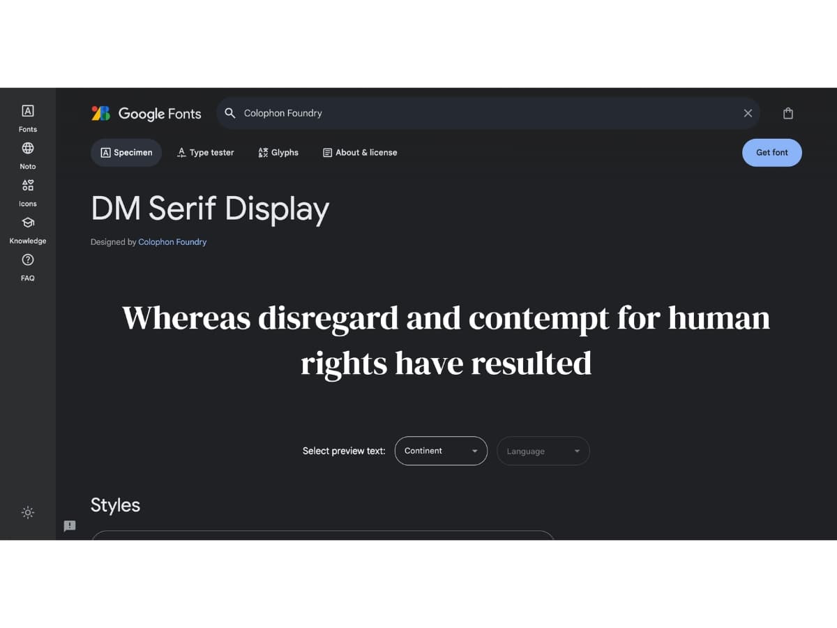 Fonts