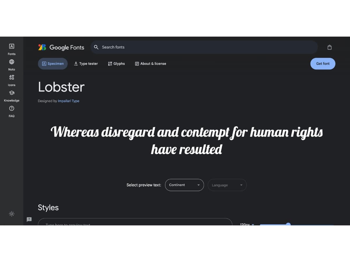 Fonts